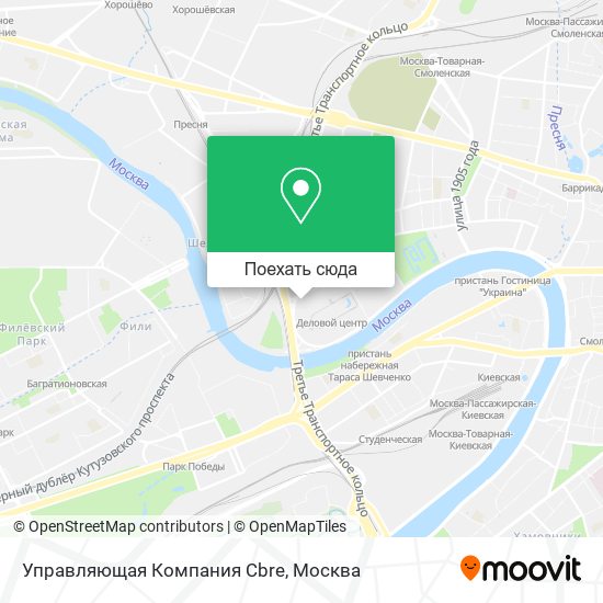 Карта Управляющая Компания Cbre