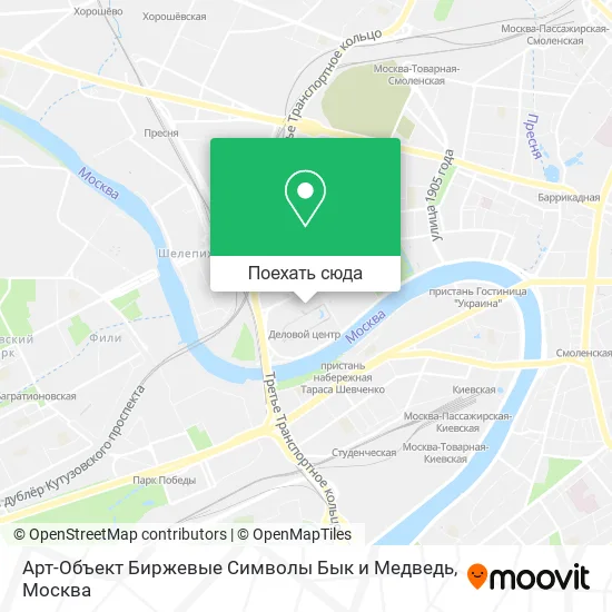 Карта Арт-Объект Биржевые Символы Бык и Медведь