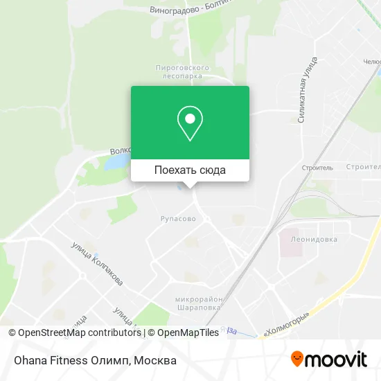 Карта Ohana Fitness Олимп