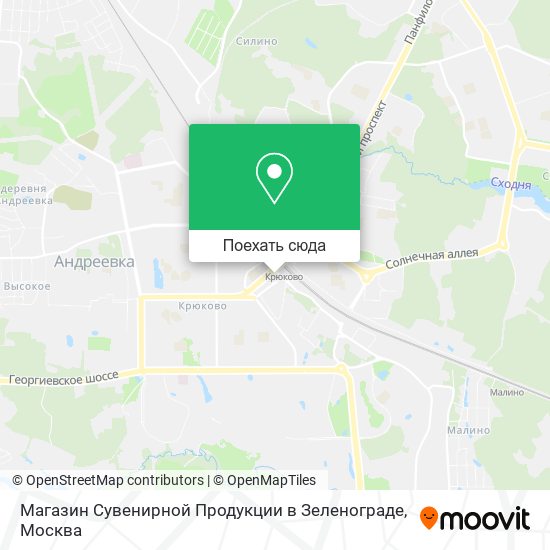 Карта Магазин Сувенирной Продукции в Зеленограде