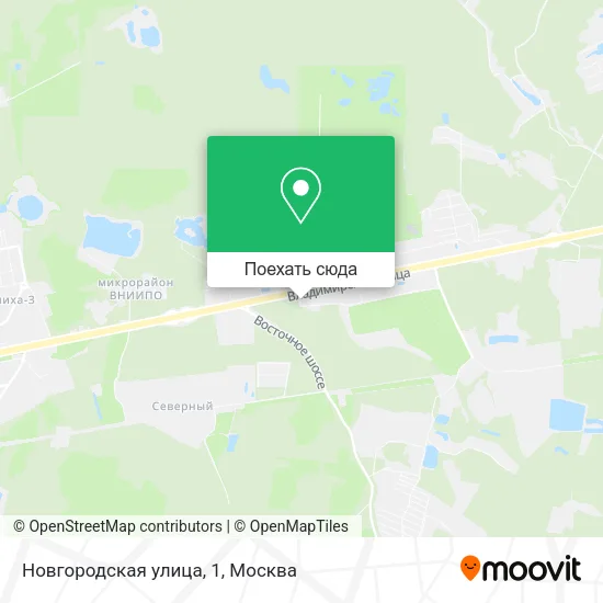 Карта Новгородская улица, 1