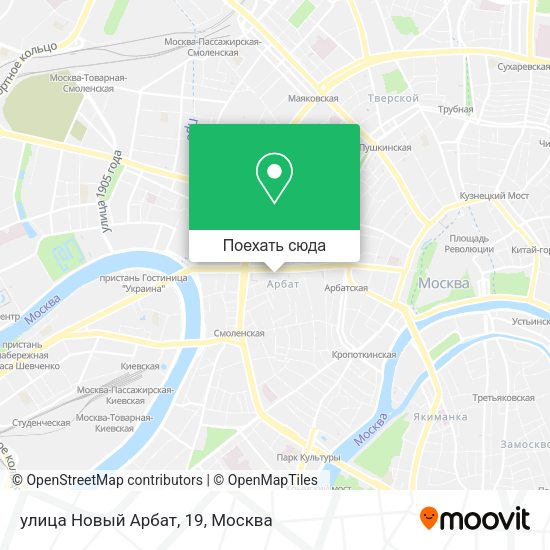 Карта улица Новый Арбат, 19