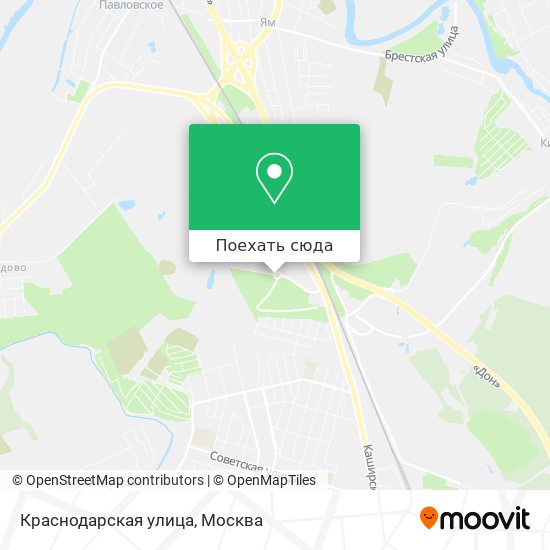 Карта Краснодарская улица