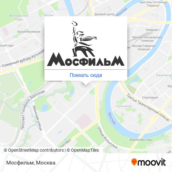 Карта Мосфильм