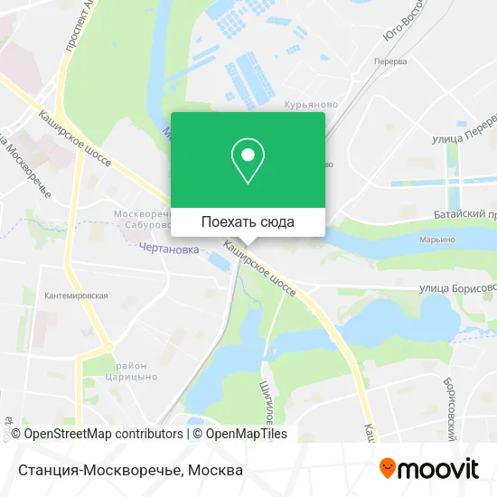 Карта Станция-Москворечье
