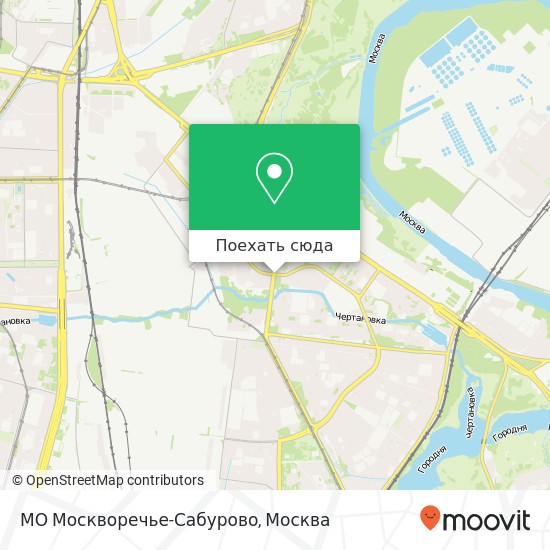 Карта МО Москворечье-Сабурово
