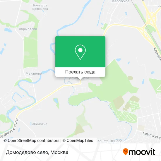 Карта Домодедово село