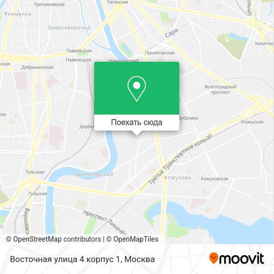 Карта Восточная улица 4 корпус 1