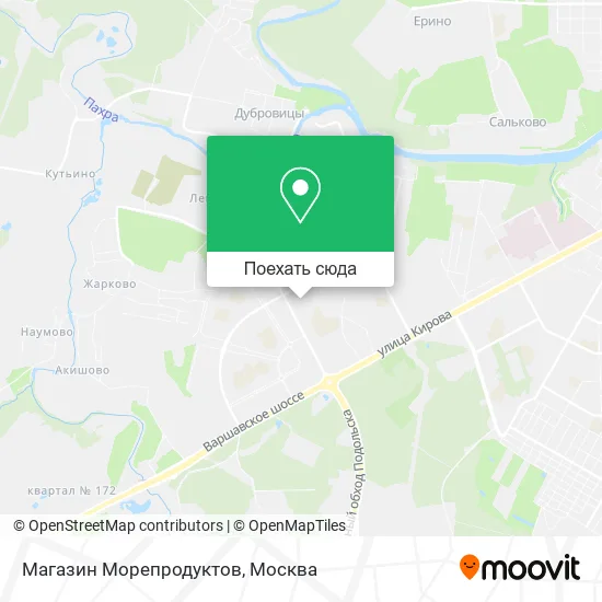 Карта Магазин Морепродуктов