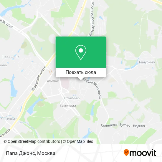 Карта Папа Джонс