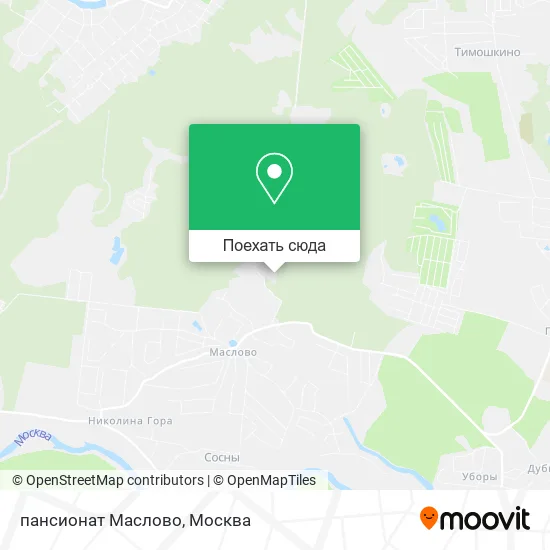 Карта пансионат Маслово