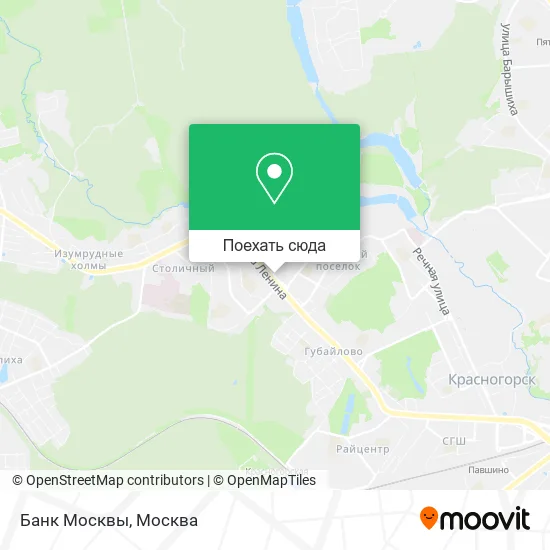 Карта Банк Москвы