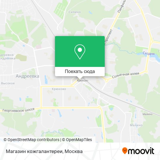Карта Магазин кожгалантереи