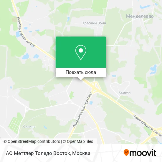 Карта АО Меттлер Толедо Восток