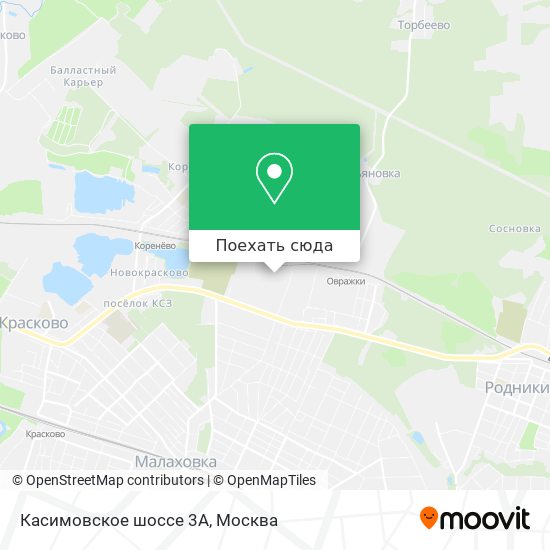 Карта Касимовское шоссе 3А