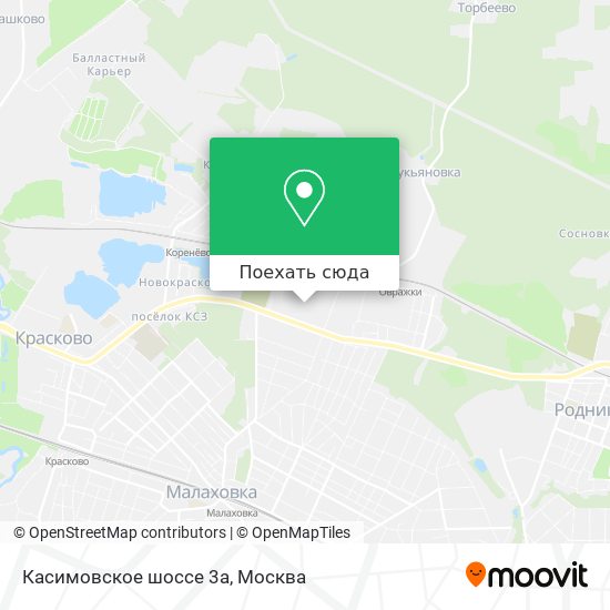 Карта Касимовское шоссе 3а
