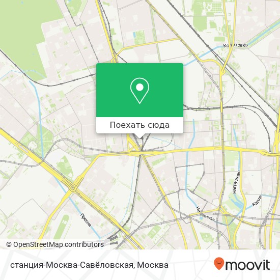 Карта станция-Москва-Савёловская