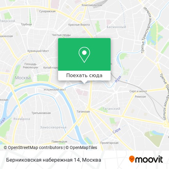 Карта Берниковская набережная 14