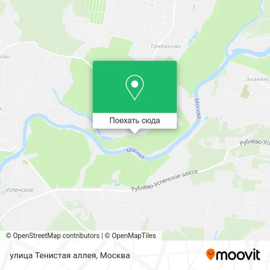 Карта улица Тенистая аллея
