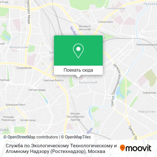 Карта Служба по Экологическому Технологическому и Атомному Надзору (Ростехнадзор)