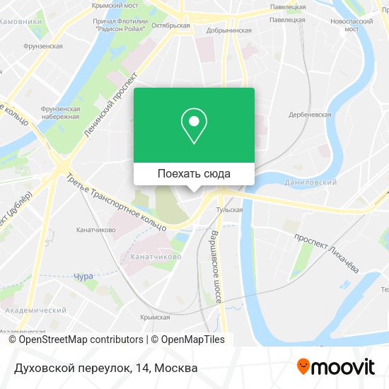 Карта Духовской переулок, 14