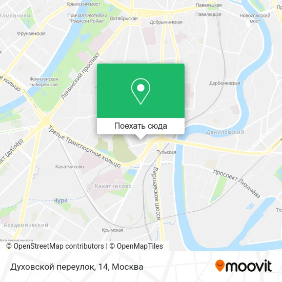 Карта Духовской переулок, 14