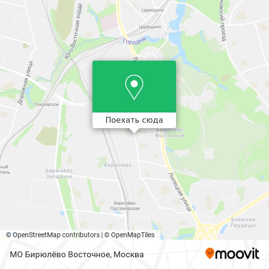 Карта МО Бирюлёво Восточное
