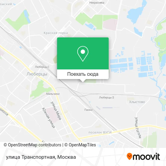 Карта улица Транспортная