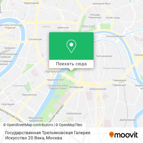 Третьяковская галерея в москве как добраться карта