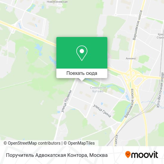 Карта Поручитель Адвокатская Контора