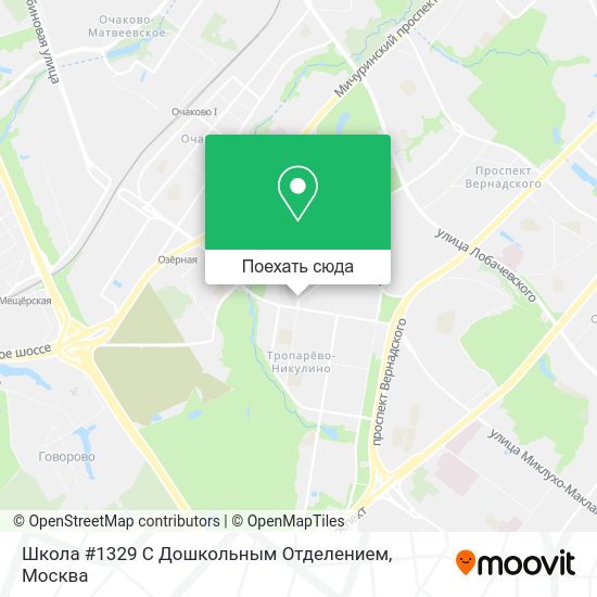 Карта Школа #1329 С Дошкольным Отделением