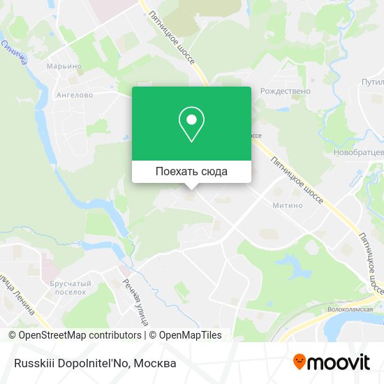 Карта Russkiii Dopolnitel'No