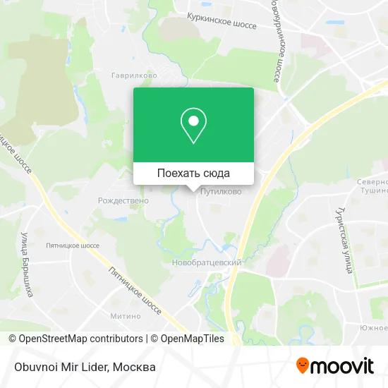 Карта Obuvnoi Mir Lider