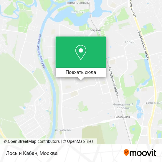 Карта Лось и Кабан