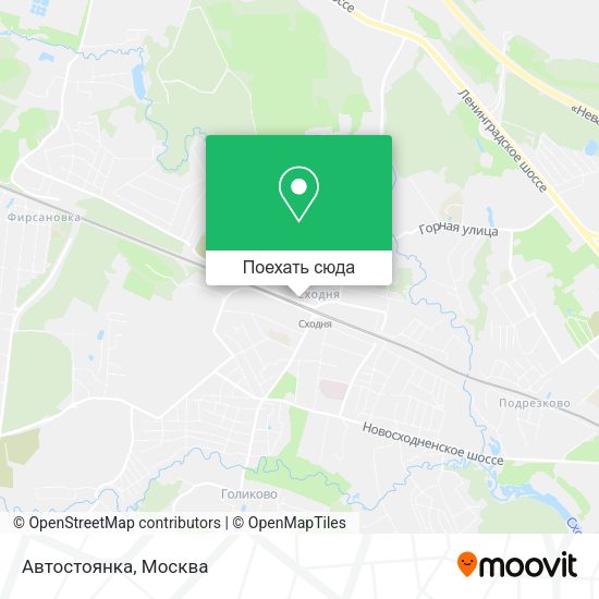 Карта Автостоянка