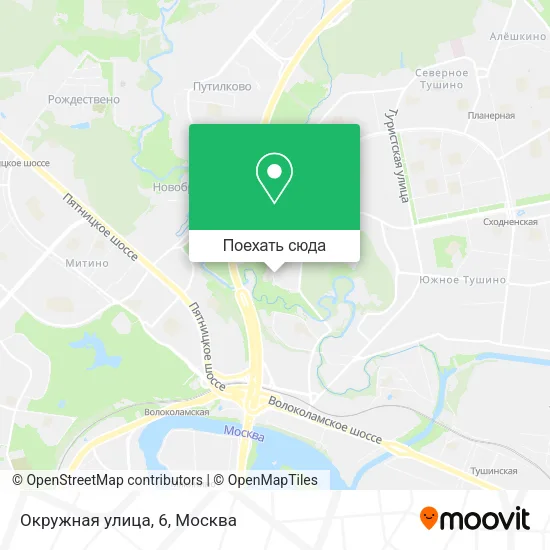 Карта Окружная улица, 6