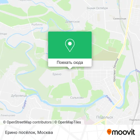 Карта Ерино посёлок