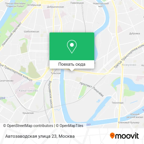 Карта Автозаводская улица 23