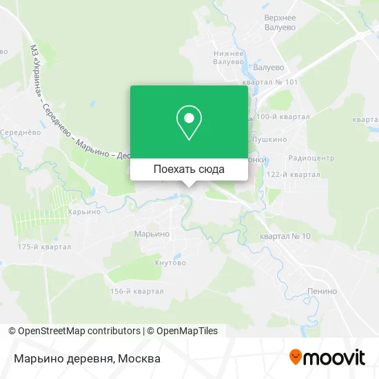 Карта Марьино деревня