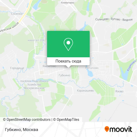 Карта Губкино
