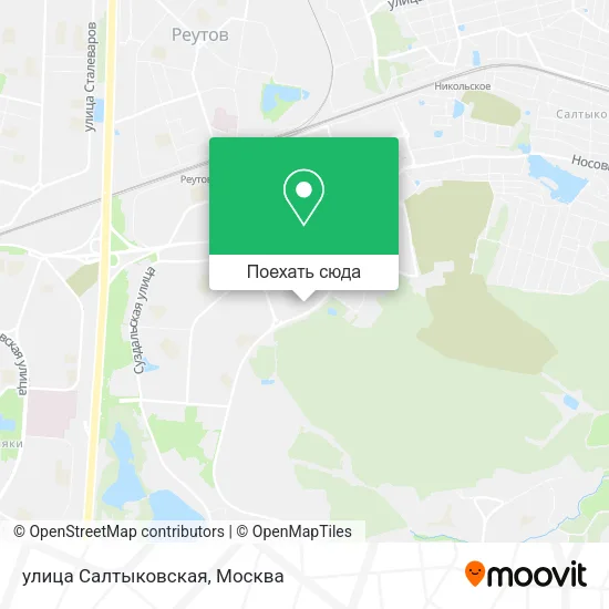 Карта улица Салтыковская