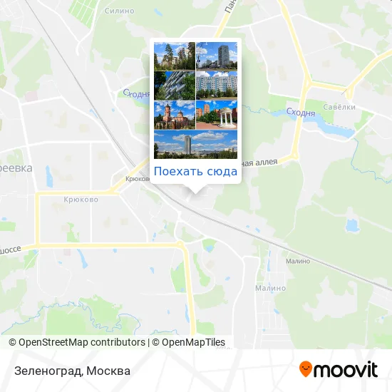 Карта Зеленоград