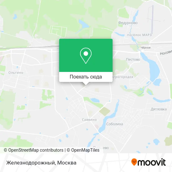 Карта Железнодорожный