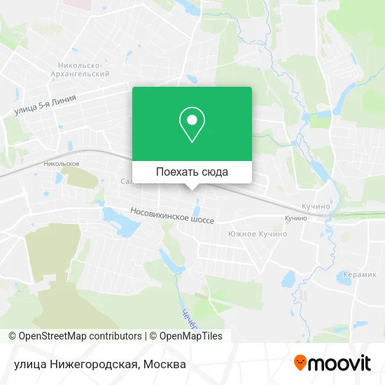 Карта улица Нижегородская