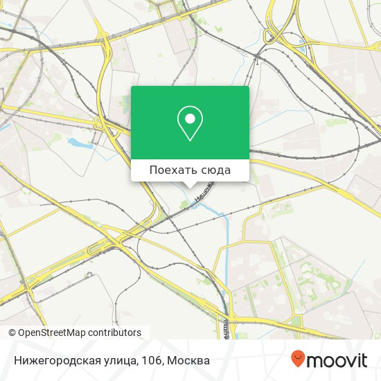 Карта Нижегородская улица, 106