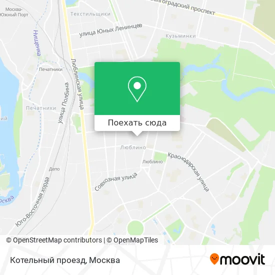 Карта Котельный проезд
