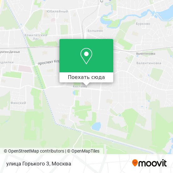 Карта улица Горького 3