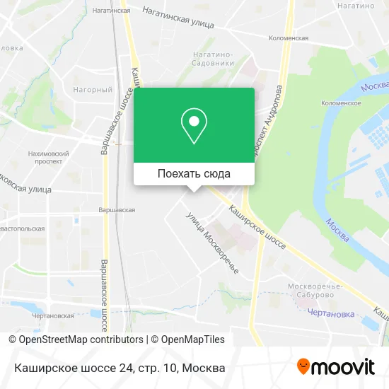 Карта Каширское шоссе 24, стр. 10