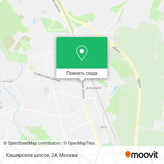 Карта Каширское шоссе, 24