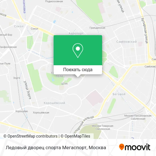 Карта Ледовый дворец спорта Мегаспорт